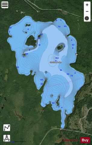 Swallow Lake depth contour Map - i-Boating App - Satellite
