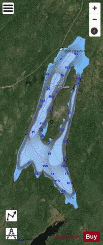 Mott Lake depth contour Map - i-Boating App - Satellite