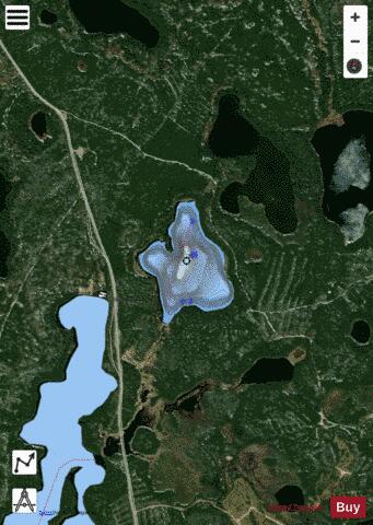Lake # 79 (Cochrane) depth contour Map - i-Boating App - Satellite