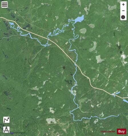 Pakoawaga Lake depth contour Map - i-Boating App - Satellite
