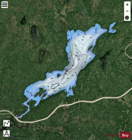 Goldie Lake depth contour Map - i-Boating App - Satellite