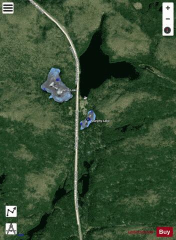 Murphy Lake depth contour Map - i-Boating App - Satellite