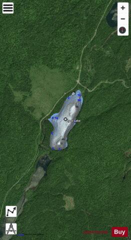 Lyre Lake depth contour Map - i-Boating App - Satellite