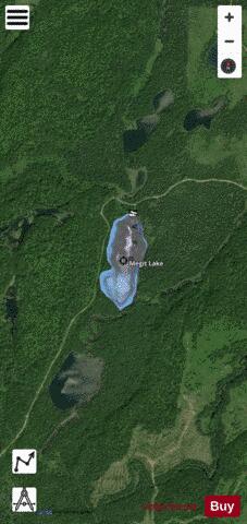 Megit Lake depth contour Map - i-Boating App - Satellite