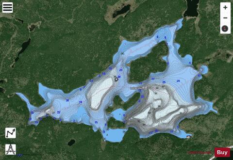 Lola Lake depth contour Map - i-Boating App - Satellite