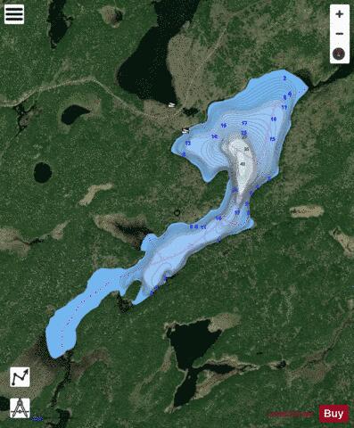 Upper Lola Lake depth contour Map - i-Boating App - Satellite