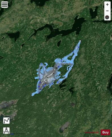Selkirk Lake depth contour Map - i-Boating App - Satellite