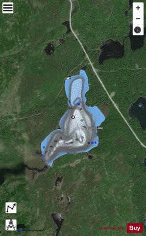 Bare Tent Lake depth contour Map - i-Boating App - Satellite