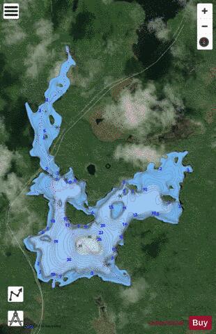 St. Julien Lake depth contour Map - i-Boating App - Satellite