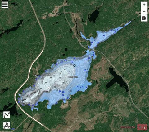 Sleith Lake depth contour Map - i-Boating App - Satellite