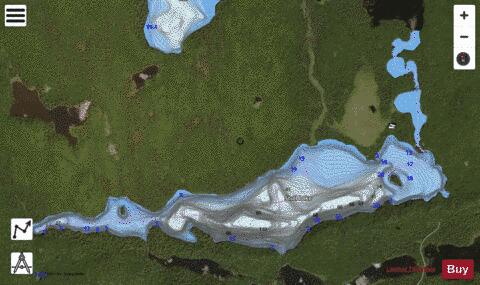 Stull Lake depth contour Map - i-Boating App - Satellite