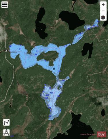 Norse Lake depth contour Map - i-Boating App - Satellite