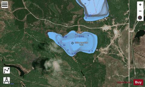 Airport Lake (Kenora) depth contour Map - i-Boating App - Satellite