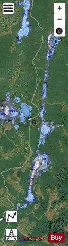 Ingall Lake depth contour Map - i-Boating App - Satellite