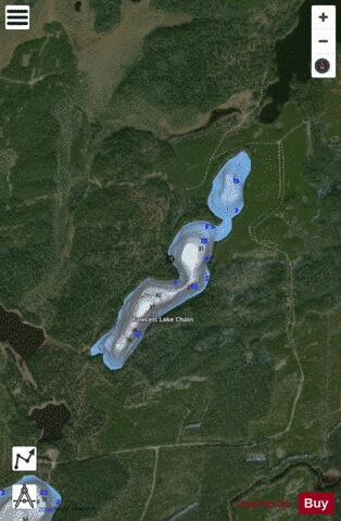Lake WF15-39 depth contour Map - i-Boating App - Satellite