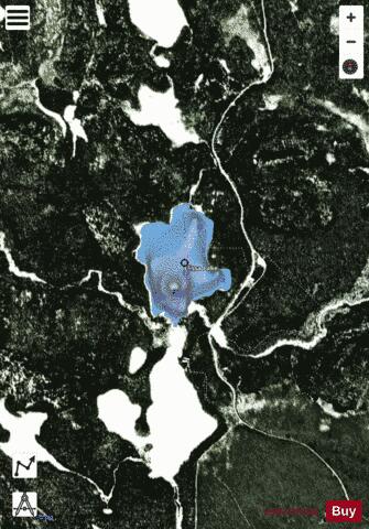 Elissa Lake depth contour Map - i-Boating App - Satellite