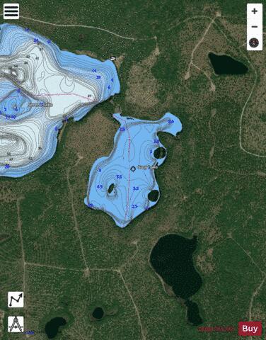 Suzy Lake depth contour Map - i-Boating App - Satellite
