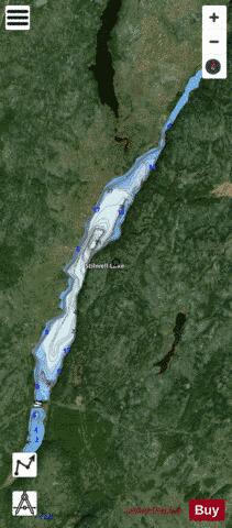 Stilwell Lake depth contour Map - i-Boating App - Satellite