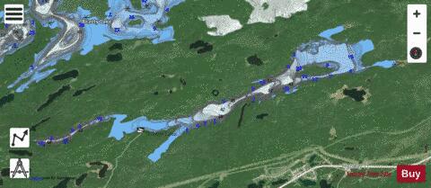Oxaline Lake depth contour Map - i-Boating App - Satellite