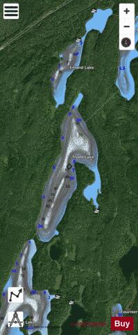 Trodd Lake #14 depth contour Map - i-Boating App - Satellite