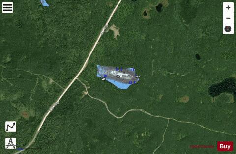 Starling Lake depth contour Map - i-Boating App - Satellite