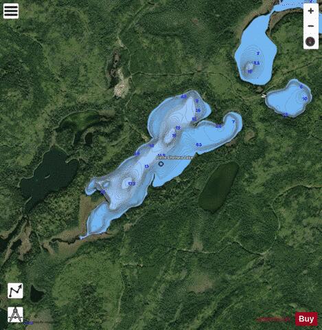 Little Chelsea Lake depth contour Map - i-Boating App - Satellite
