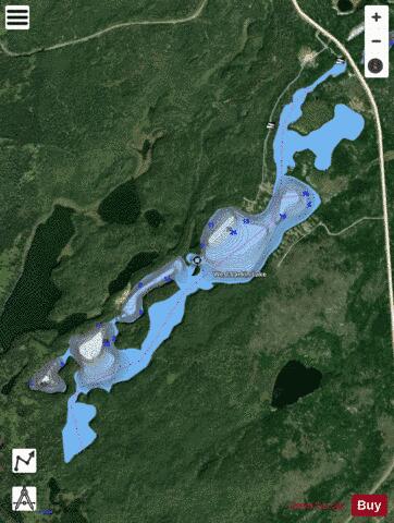 West Larkin Lake depth contour Map - i-Boating App - Satellite