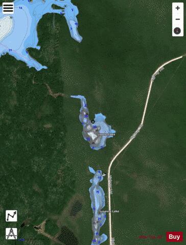 Loucks Lake depth contour Map - i-Boating App - Satellite