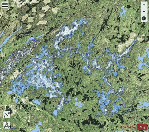 Marmion Lake depth contour Map - i-Boating App - Satellite