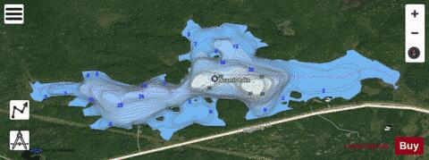 Aramis Lake depth contour Map - i-Boating App - Satellite