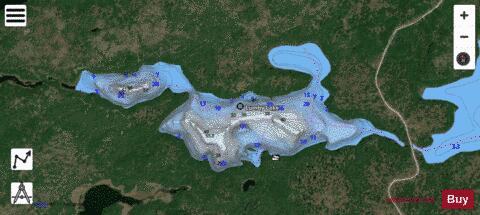 Lumby Lake depth contour Map - i-Boating App - Satellite