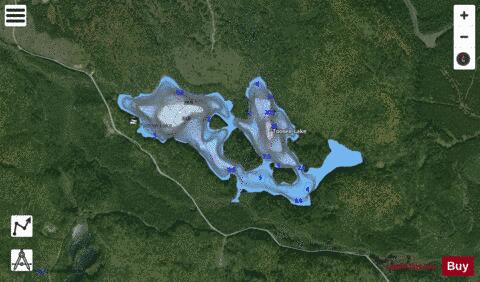 Toosee Lake depth contour Map - i-Boating App - Satellite