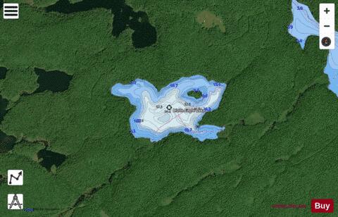 Little Eagle Lake depth contour Map - i-Boating App - Satellite