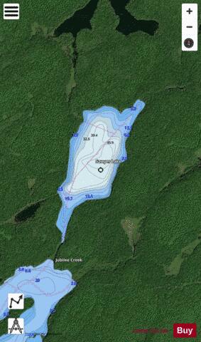 Sawyer Lake depth contour Map - i-Boating App - Satellite