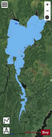 Kapuskasing Lake depth contour Map - i-Boating App - Satellite