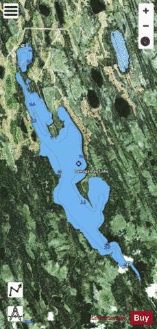 Lawagamau Lake depth contour Map - i-Boating App - Satellite