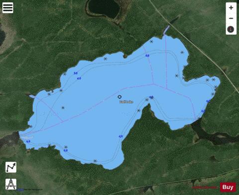 Zadi Lake depth contour Map - i-Boating App - Satellite