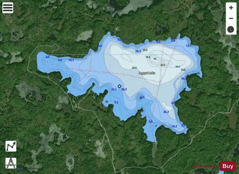 Leggat Lake depth contour Map - i-Boating App - Satellite