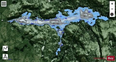 Gamitagama Lake depth contour Map - i-Boating App - Satellite
