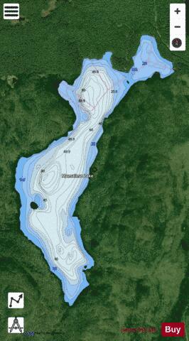 Mamainse Lake depth contour Map - i-Boating App - Satellite