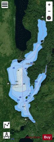 Point Lake depth contour Map - i-Boating App - Satellite