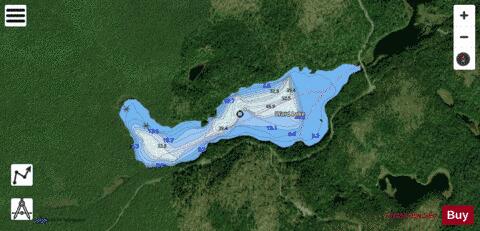 Ward Lake depth contour Map - i-Boating App - Satellite