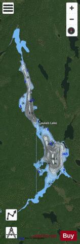 Goulais Lake depth contour Map - i-Boating App - Satellite