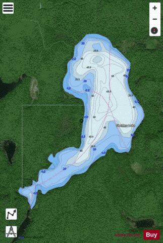 Shelden Lake depth contour Map - i-Boating App - Satellite