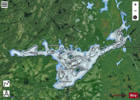 Ranger Lake depth contour Map - i-Boating App - Satellite