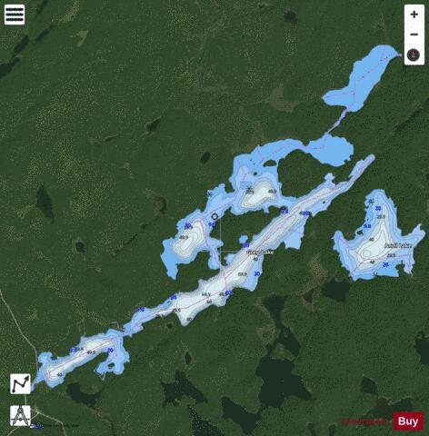 Gavor Lake depth contour Map - i-Boating App - Satellite