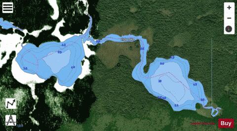 Club Lake depth contour Map - i-Boating App - Satellite