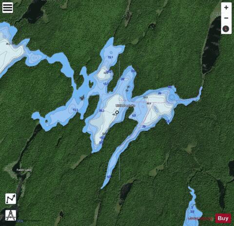 Littledoe Lake depth contour Map - i-Boating App - Satellite