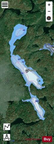 Stoplog Lake depth contour Map - i-Boating App - Satellite
