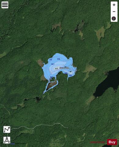 Sprat Lake depth contour Map - i-Boating App - Satellite